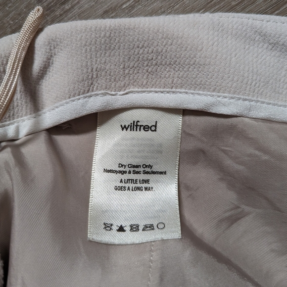 Wilfred Cropped Wide Leg Trousers | Cream - Picture 4 of 5